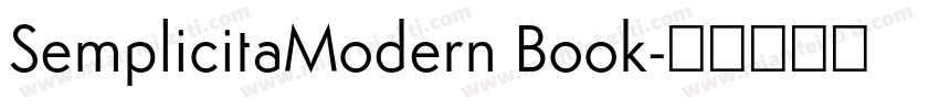 SemplicitaModern Book字体转换